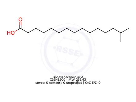 Chemical structure of 14-Methylpentadecanoic acid