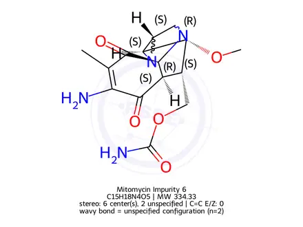Chemical structure of Mitomycin Impurity 6