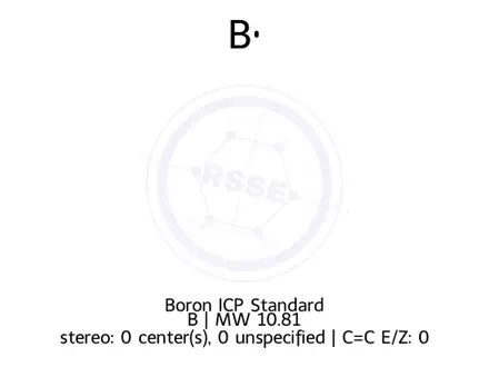 Chemical structure of Boron ICP Standard