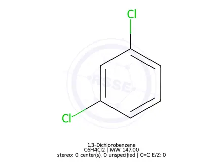 Chemical structure of m-Dichlorobenzene