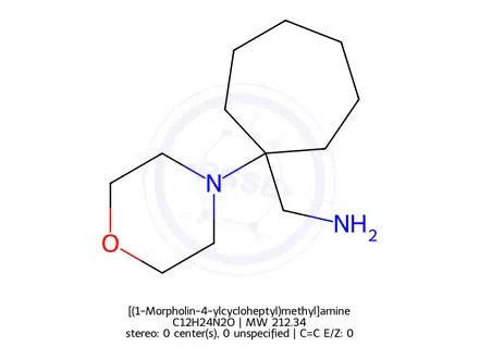 Chemical structure of [(1-Morpholin-4-ylcycloheptyl)methyl]amine