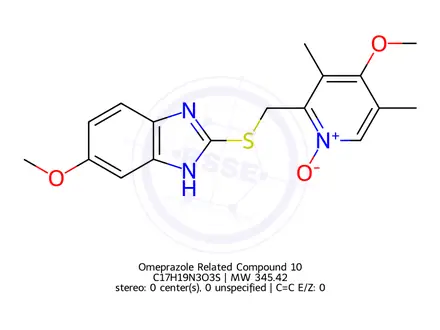 Chemical structure of Esomeprazole Impurity E01