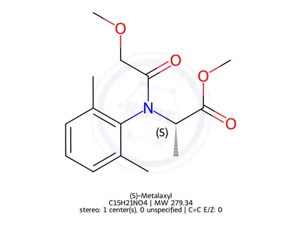 Chemical structure of (S)-Metalaxyl