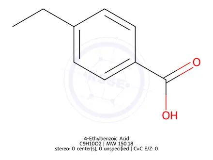 Chemical structure of 4-Ethylbenzoic Acid