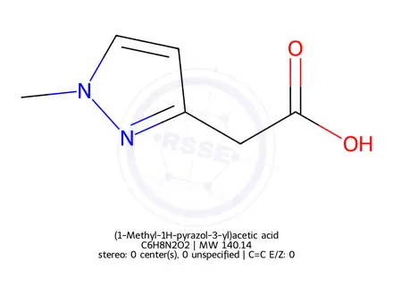 Chemical structure of (1-Methyl-1H-pyrazol-3-yl)acetic acid