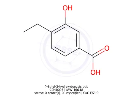 Chemical structure of 4-Ethyl-3-hydroxybenzoic acid