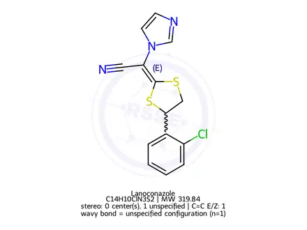 Chemical structure of Lanoconazole
