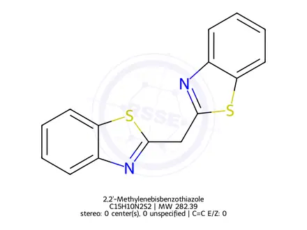 Chemical structure of 2,2'-Methylenebisbenzothiazole