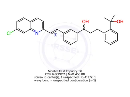 Chemical structure of Montelukast Impurity 38