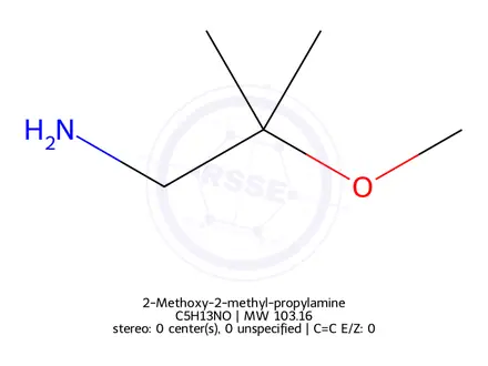 Chemical structure of 2-Methoxy-2-methyl-propylamine