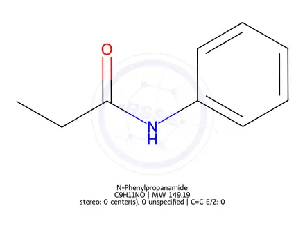 Chemical structure of N-Phenylpropanamide