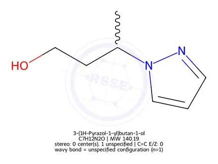 Chemical structure of 3-(1H-Pyrazol-1-yl)butan-1-ol
