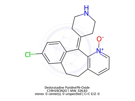 Chemical structure of Desloratadine Pyridine N-Oxide