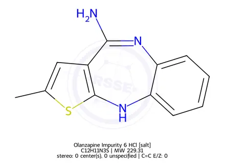 Chemical structure of Olanzapine Impurity E