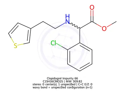 Chemical structure of Clopidogrel Impurity 66
