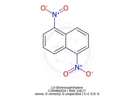 Chemical structure of 1,5-Dinitronaphthalene
