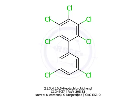 Chemical structure of 2,3,3',4,5,5',6-Heptachlorobiphenyl