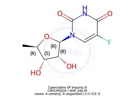 Chemical structure of Capecitabine Impurity B