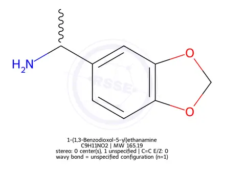 Chemical structure of 1-(1,3-Benzodioxol-5-yl)ethanamine