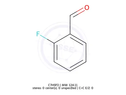 Chemical structure of 2-fluorobenzaldehyde