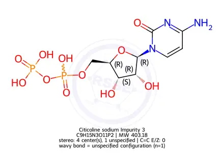 Chemical structure of Citicoline sodium Impurity 3
