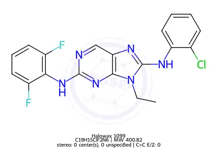 Chemical structure of Halowax 1099
