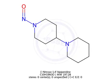 Chemical structure of 1'-Nitroso-1,4'-bipiperidine