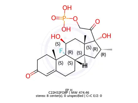 Chemical structure of Dexamethasone Sodium Phosphate EP Impurity H