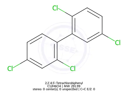 Chemical structure of 2,2',4,5'-Tetrachlorobiphenyl