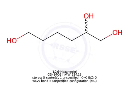 Chemical structure of 1,2,6-Hexanetriol