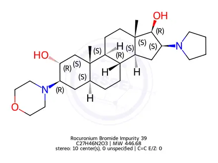 Chemical structure of Rocuronium Bromide Impurity 39