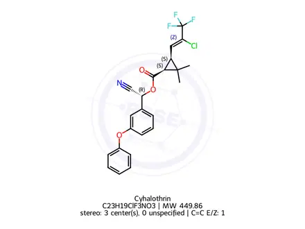 Chemical structure of L-Cyhalothrin