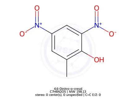 Chemical structure of 4,6-Dinitro-o-cresol