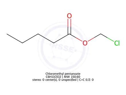 Chemical structure of Chloromethyl pentanoate