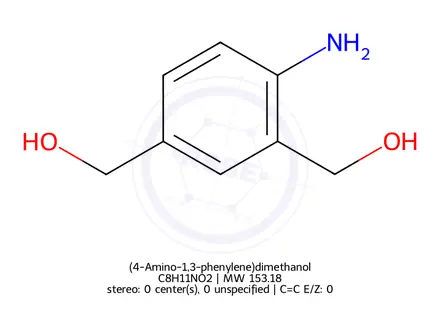 Chemical structure of (4-Amino-1,3-phenylene)dimethanol