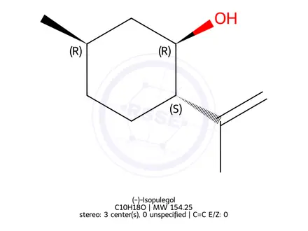 Chemical structure of (-)-Isopulegol