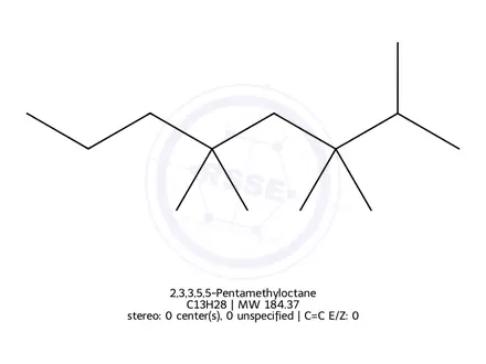 Chemical structure of 2,3,3,5,5-Pentamethyloctane
