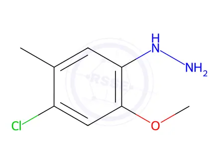 Chemical structure of Hydrazine, (4-chloro-2-methoxy-5-methylphenyl)-(9CI)