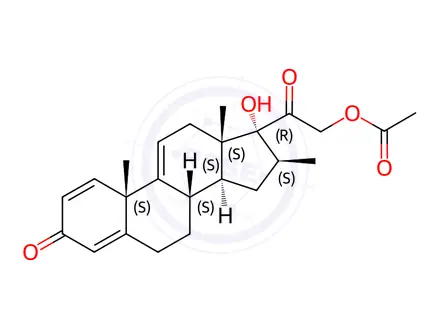 Chemical structure of Delta-9,11-Betamethasone 21-Acetate