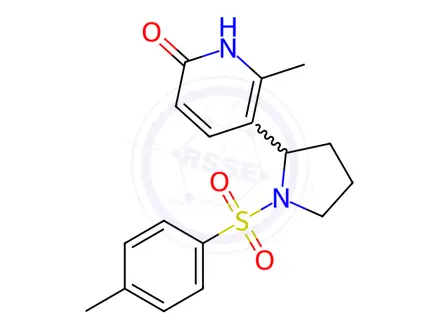 Chemical structure of 6-Methyl-5-(1-tosylpyrrolidin-2-yl)pyridin-2(1H)-one