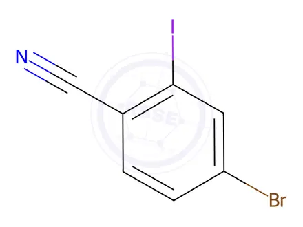 Chemical structure of 4-Bromo-2-Iodobenzonitrile