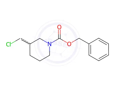 Chemical structure of Benzyl 3-(chloromethyl)piperidine-1-carboxylate