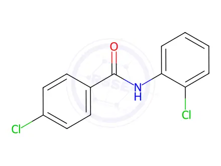 Chemical structure of 4-Chloro-N-(2-chlorophenyl)benzamide
