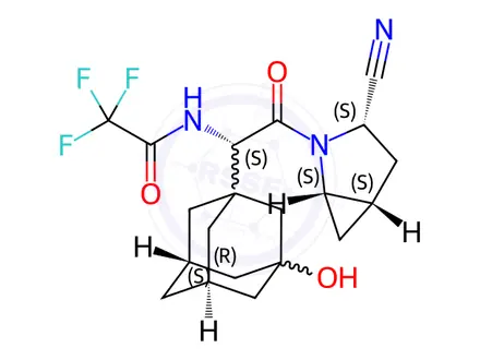Chemical structure of Saxagliptin Impurity 8