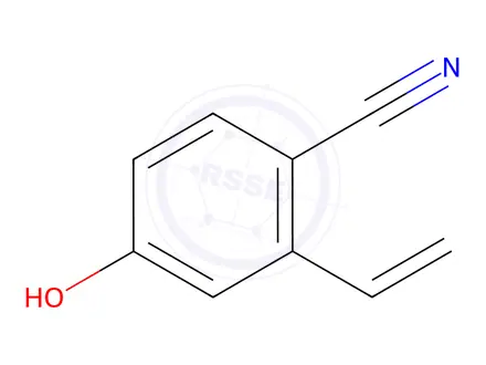 Chemical structure of Benzonitrile, 2-ethenyl-4-hydroxy-(9CI)