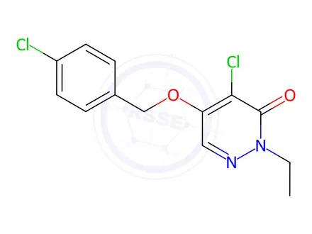 Chemical structure of 4-Chloro-5-((4-chlorobenzyl)oxy)-2-ethylpyridazin-3(2H)-one