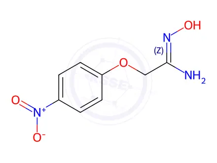 Chemical structure of (Z)-N'-hydroxy-2-(4-nitrophenoxy)acetimidamide