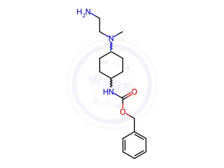 Chemical structure of Benzyl (4-((2-aminoethyl)(methyl)amino)cyclohexyl)carbamate