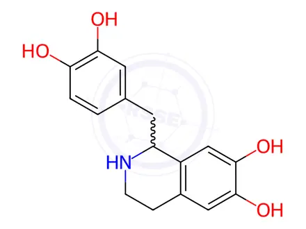 Chemical structure of Papaverine Hydrochloride Impurity 76 (Tetrahydropapaveroline)