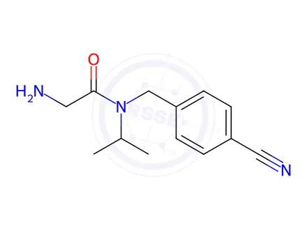 Chemical structure of 2-Amino-N-(4-cyanobenzyl)-N-isopropylacetamide